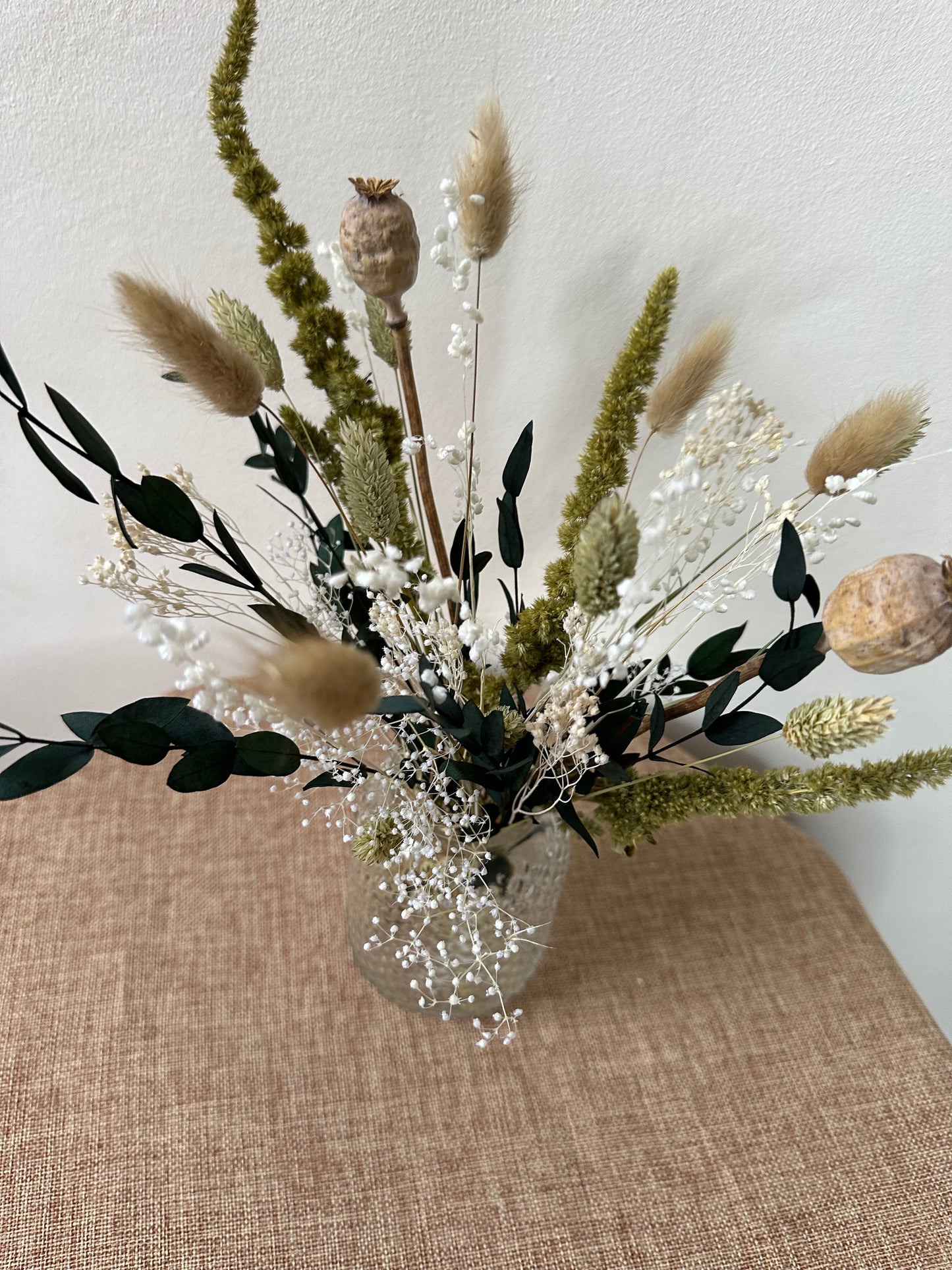 "Stella" Dried Flower Bouquet & Vase Gift Set