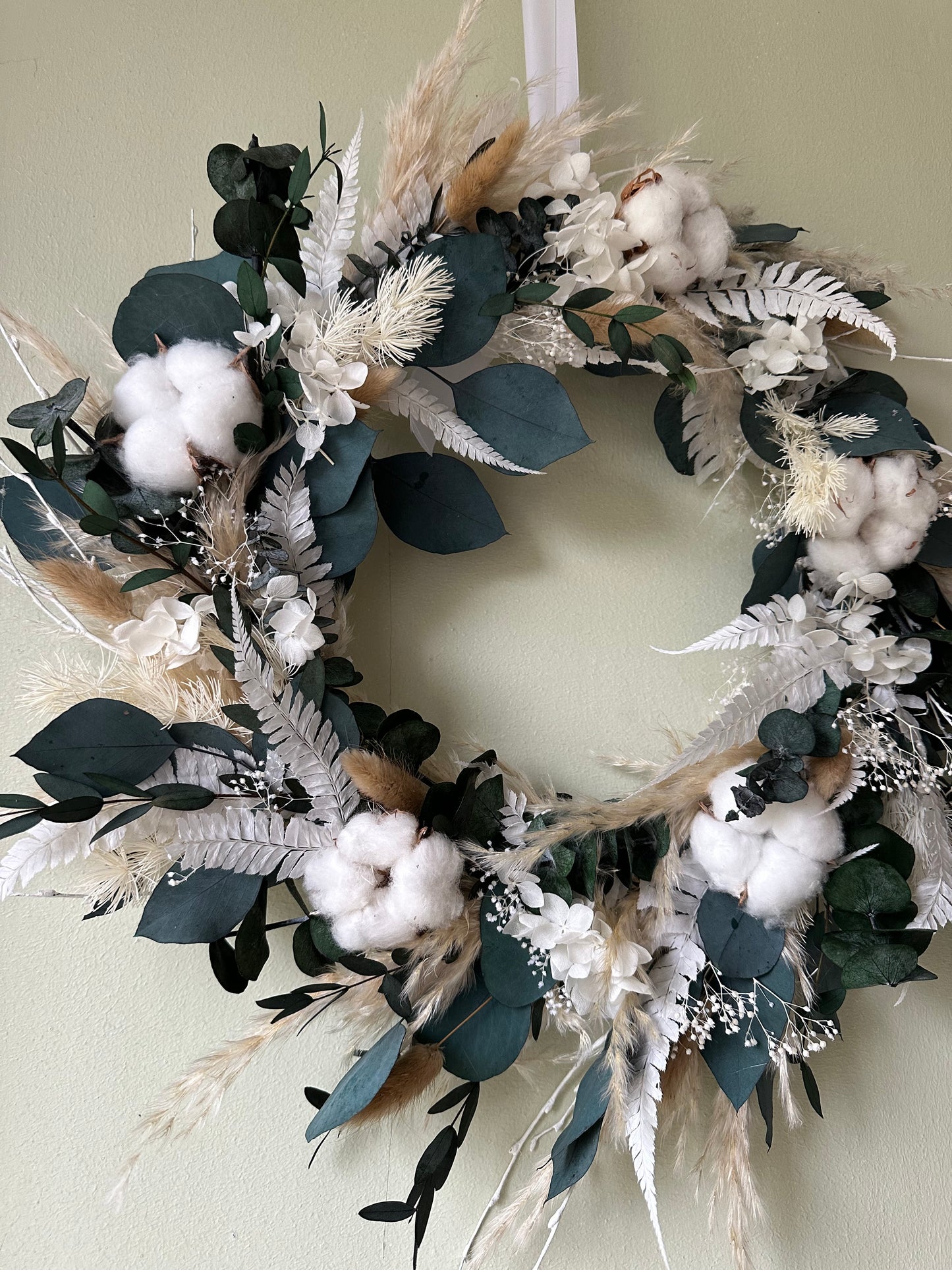 Wren Dried Flower Christmas Wreath