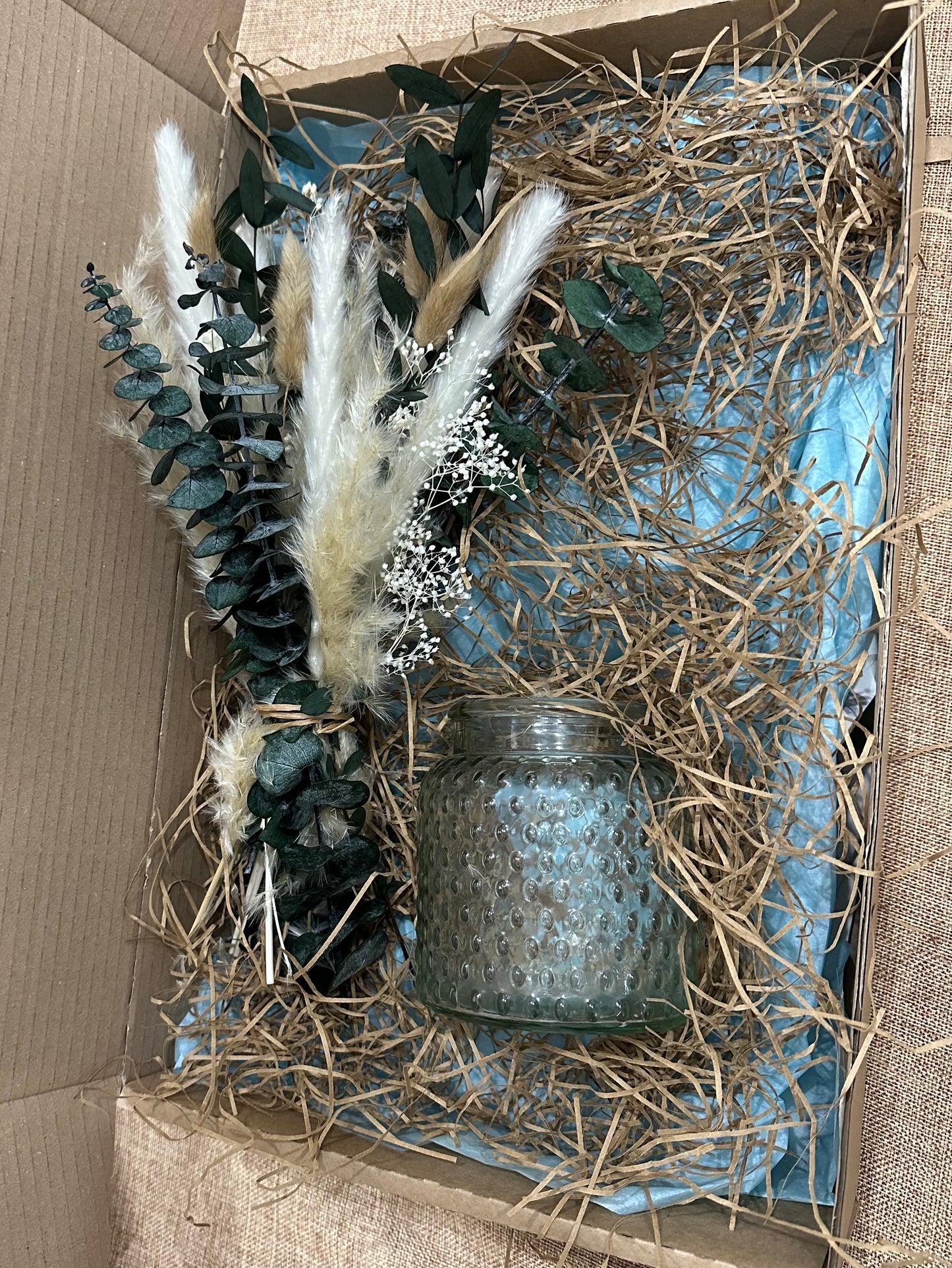 "Robyn" Dried Flower Bouquet & Vase Gift Set