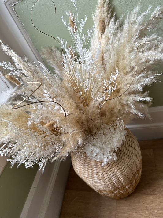 "Beverley" Dried Flower Bouquet | XL Pampas Grass Arrangement