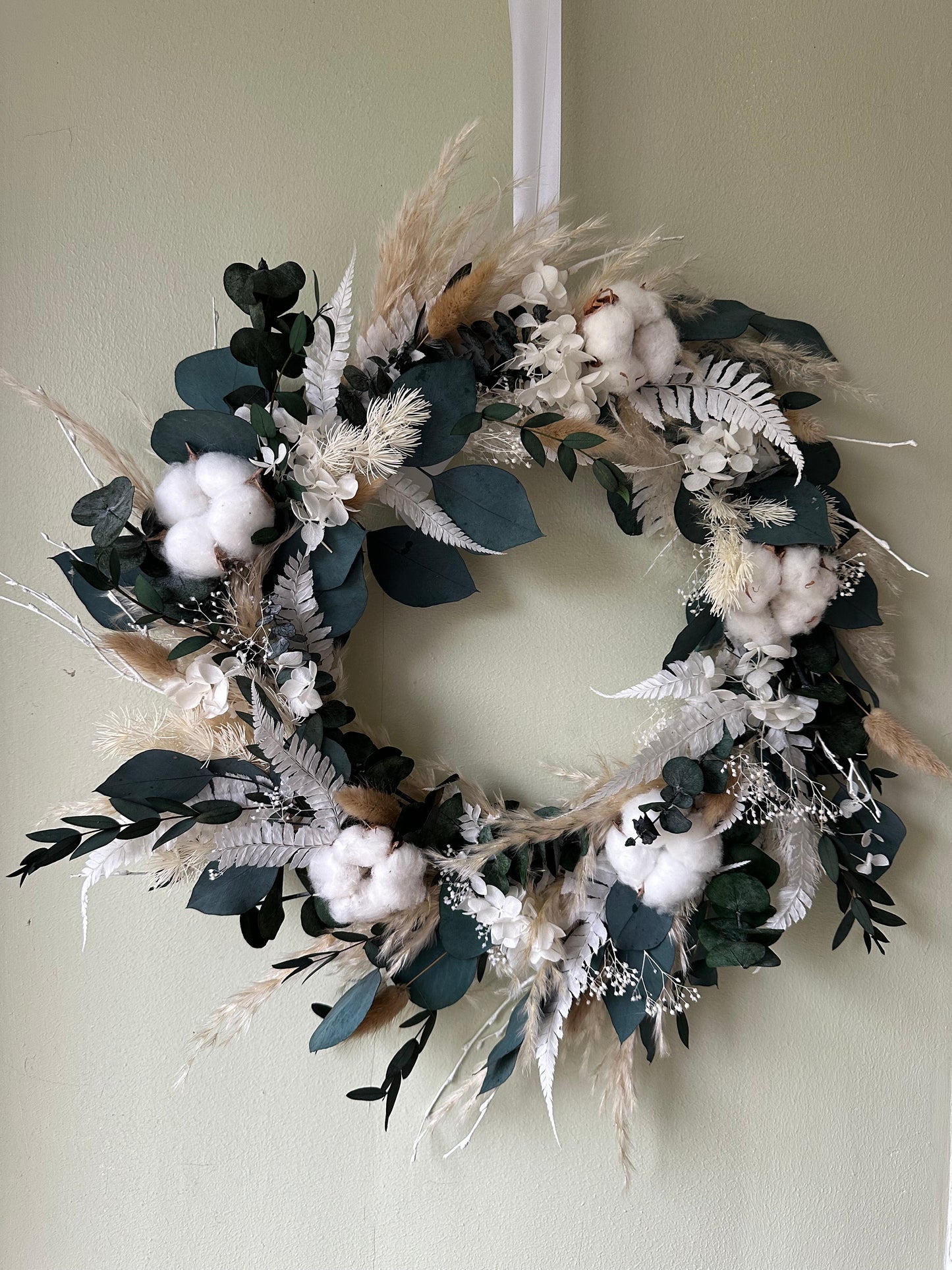 Wren Dried Flower Christmas Wreath