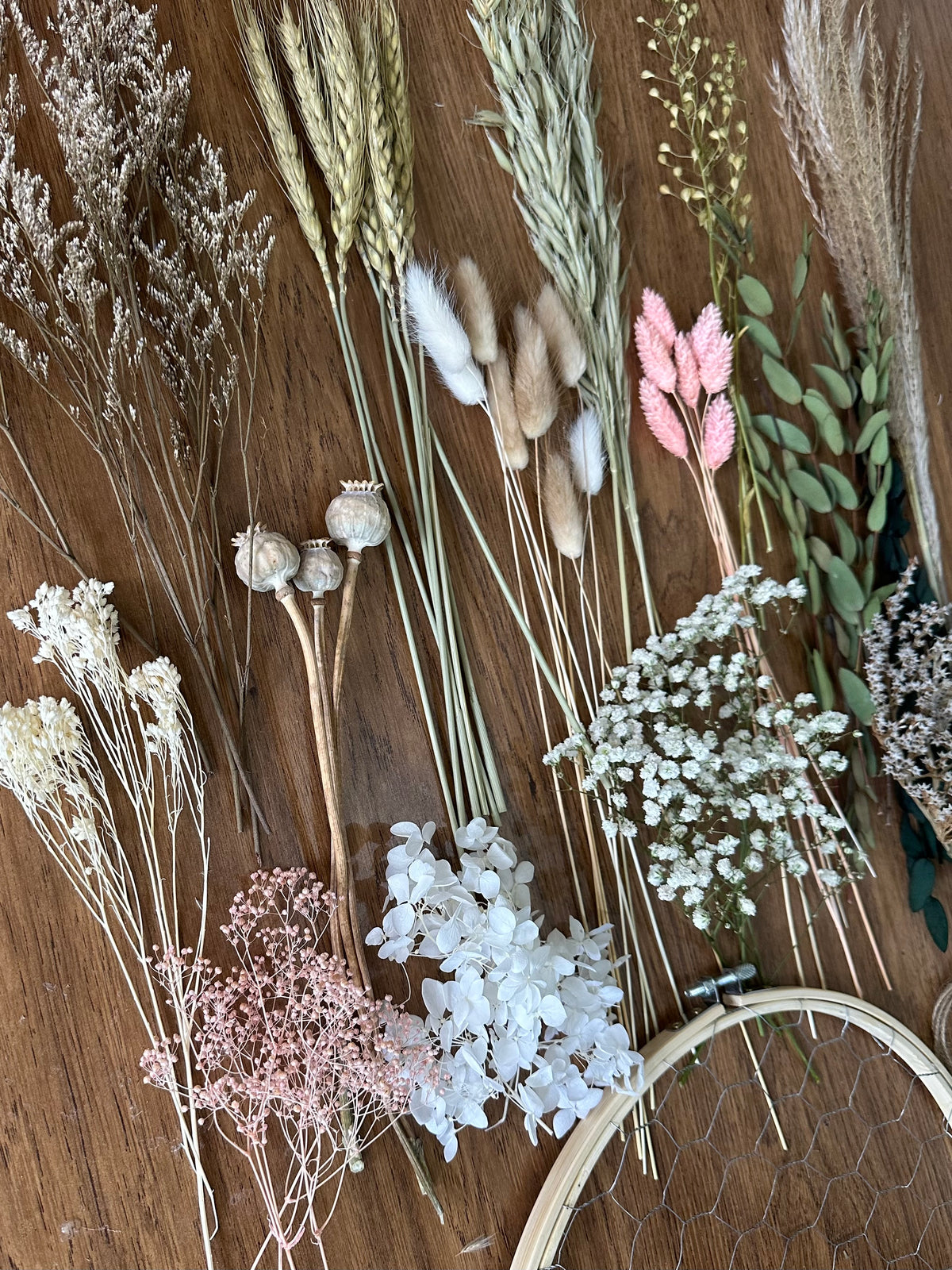 Dried Flower Meadow Hoop DIY Kit