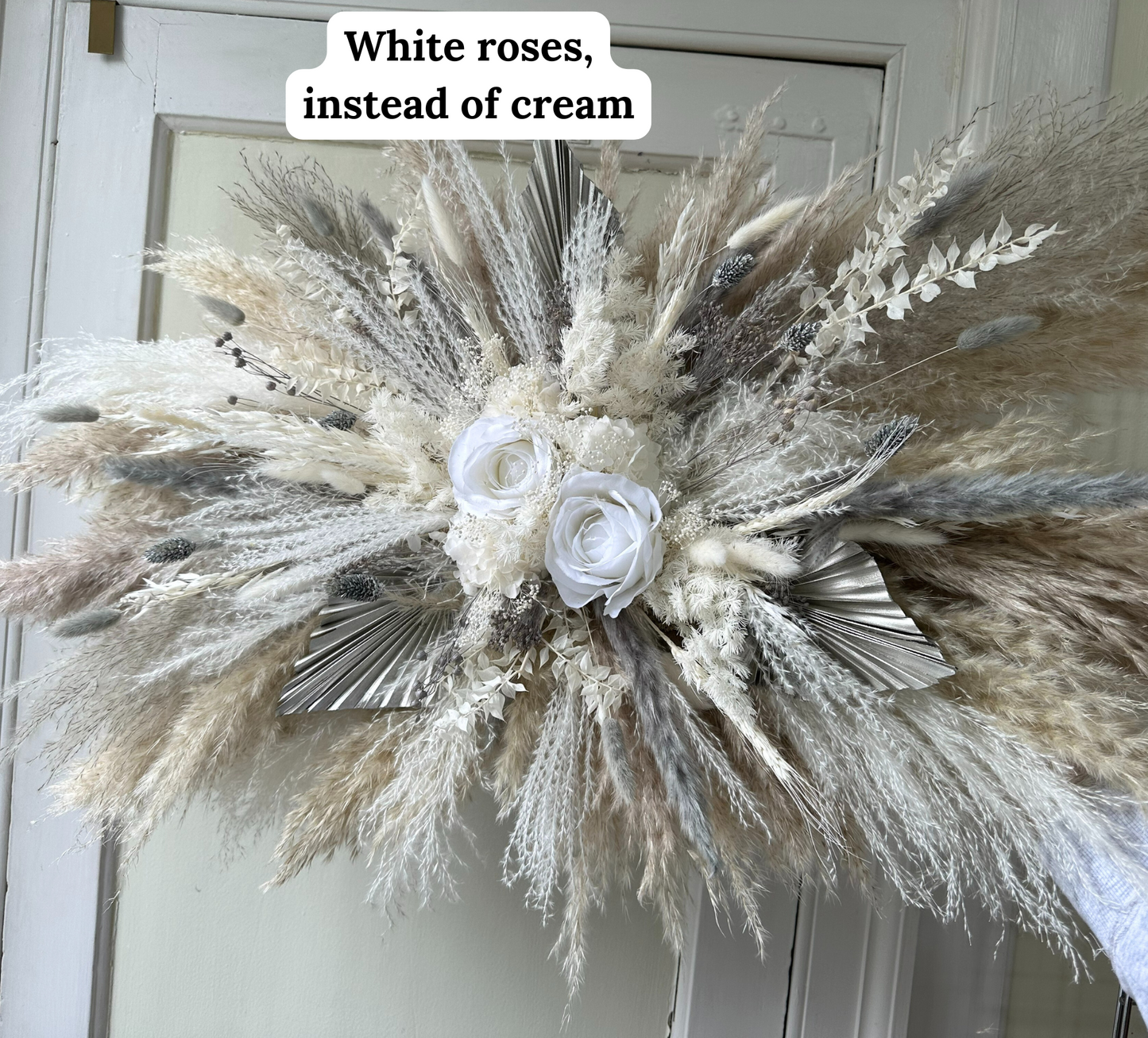 Dried Pampas Wall Decor - Grey