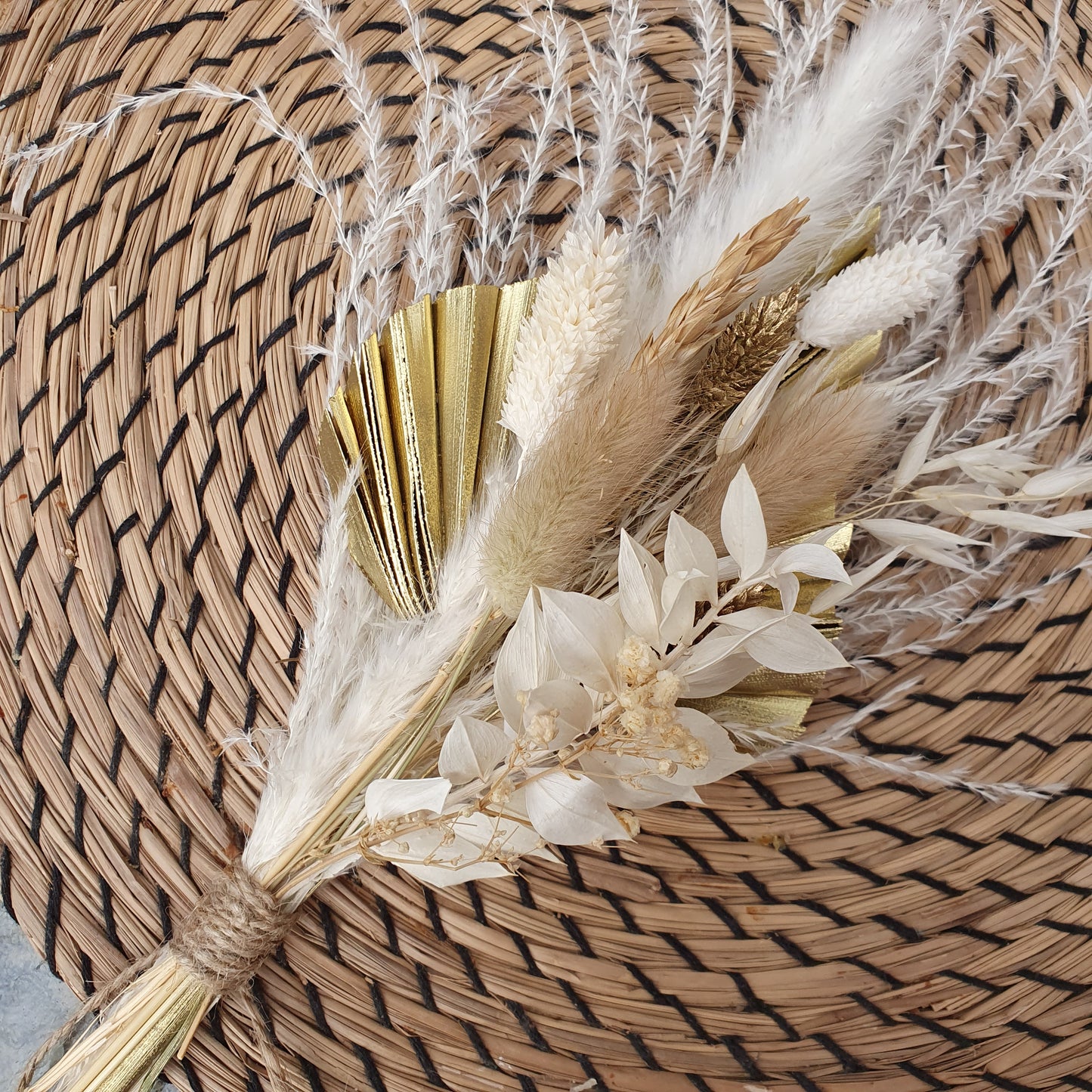 mini pampas grass bouquet
