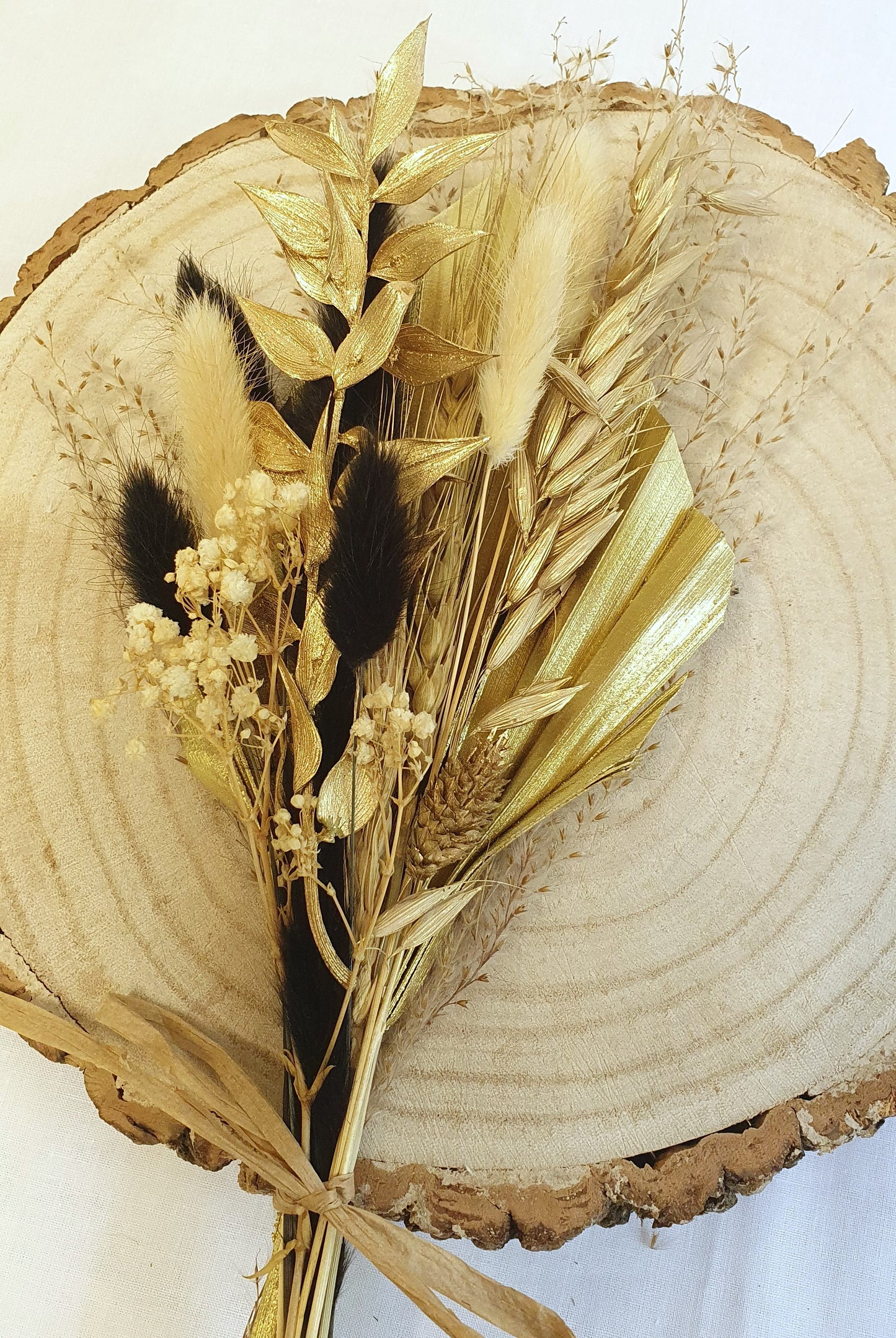 Black & Gold Palm Spear Bouquet