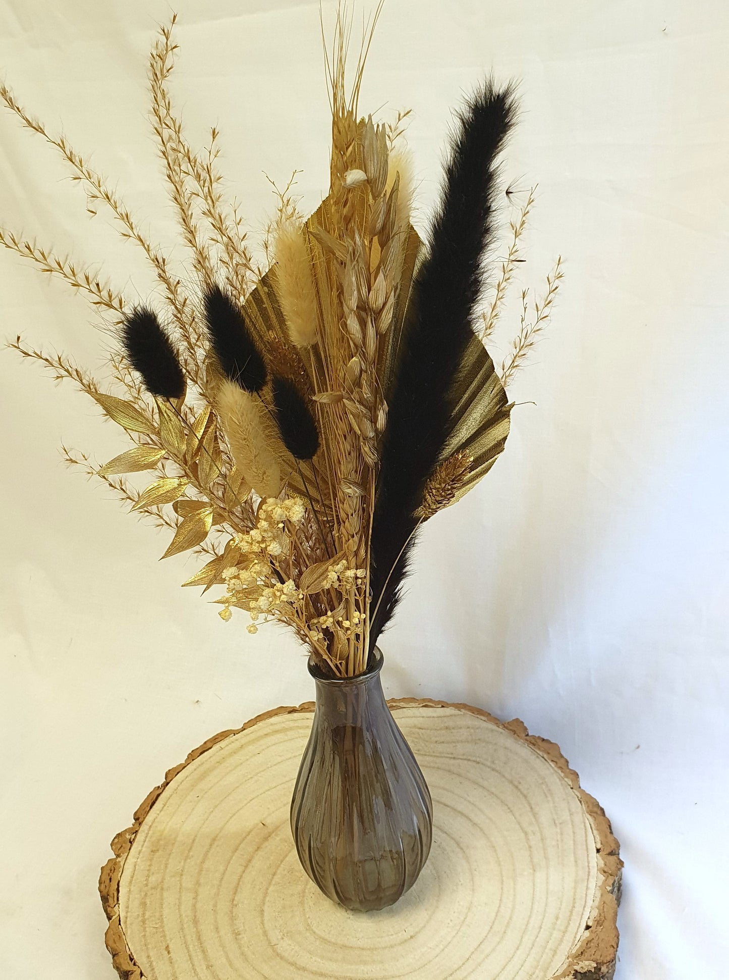 Black & Gold Palm Spear Bouquet