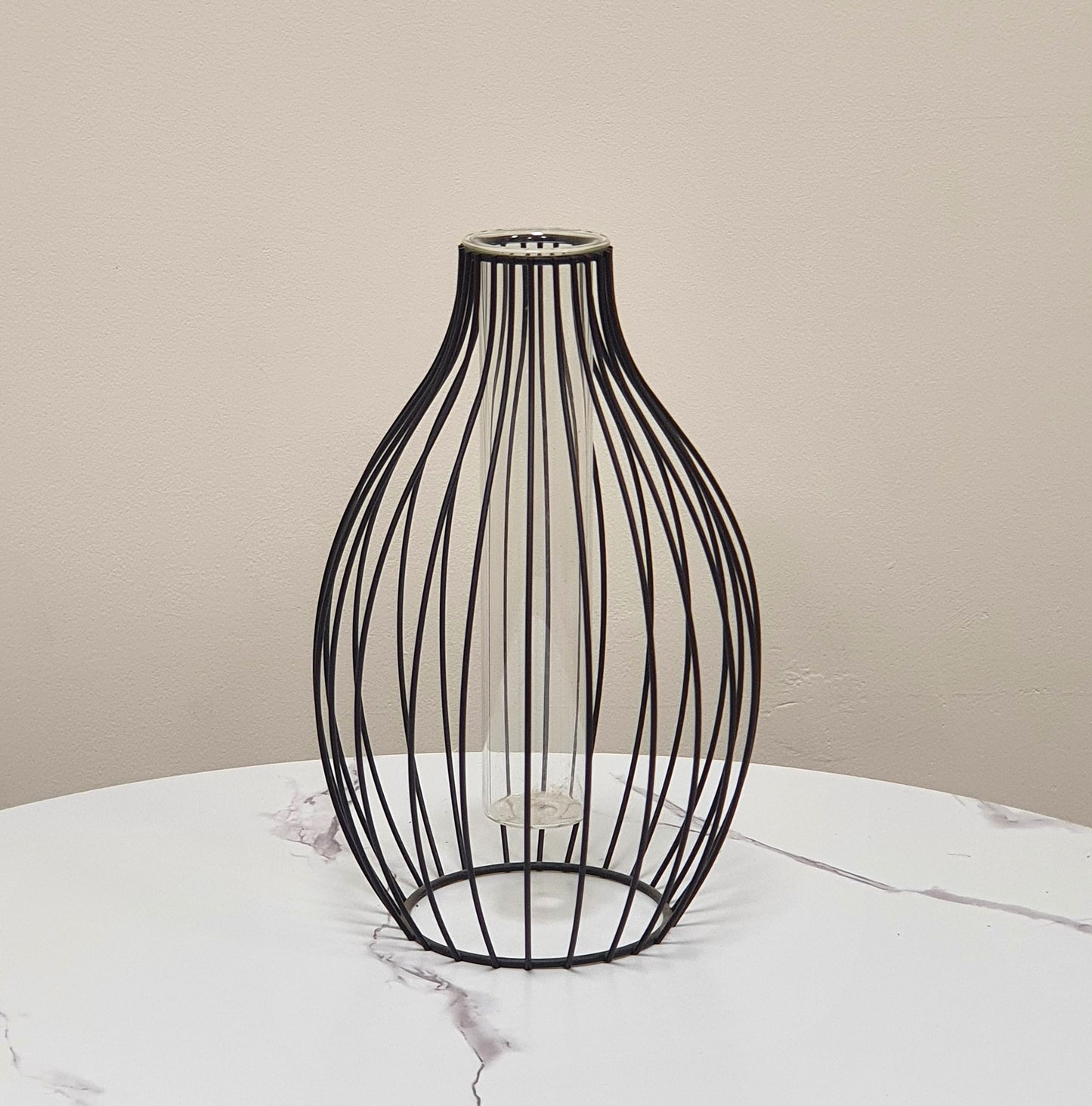 Black Metal Vase