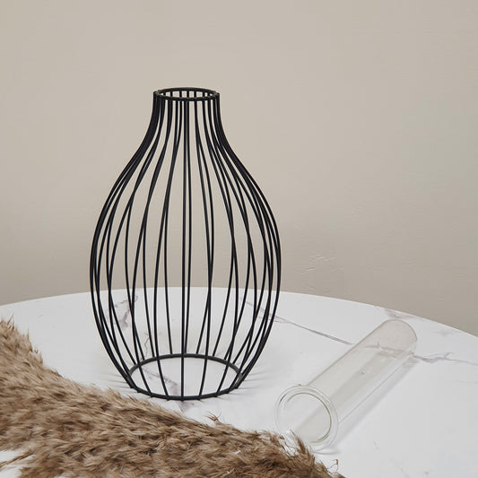 Black Metal Vase