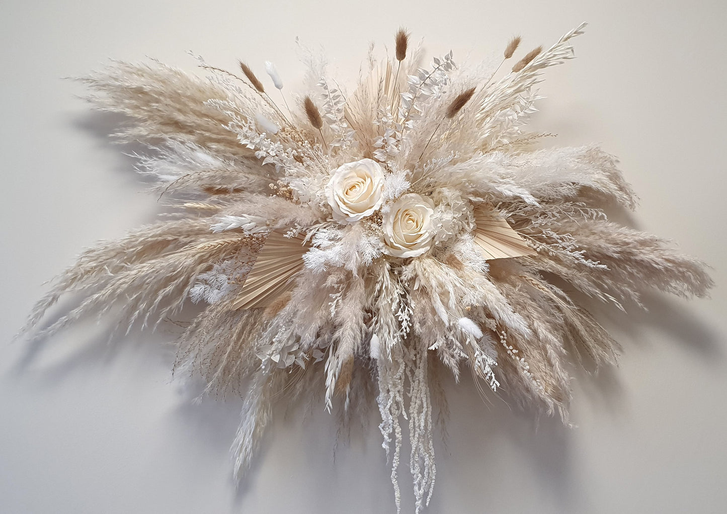 Dried Pampas Wall Decor - Neutral