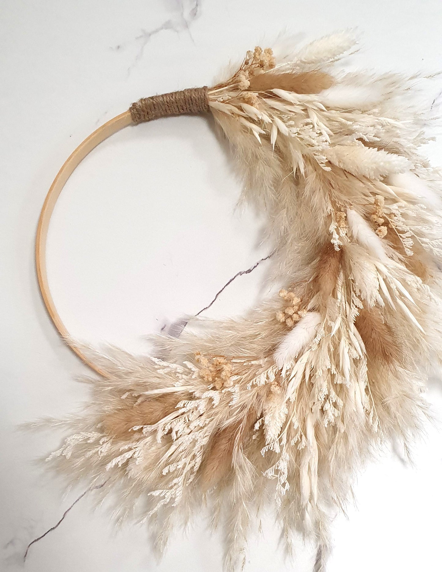 Boho Dried Flower Wreath