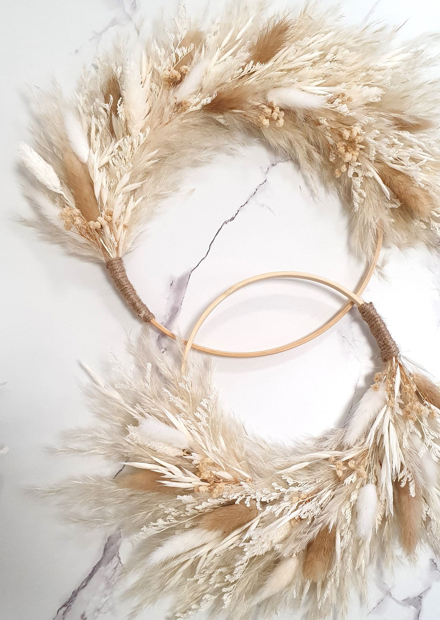 Boho Dried Flower Wreath