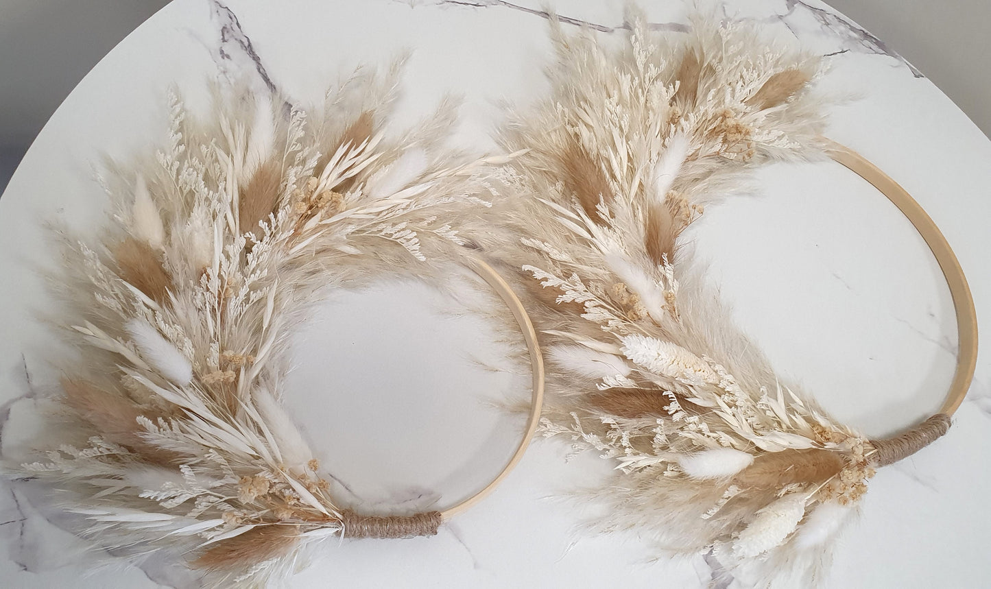 Boho Dried Flower Wreath