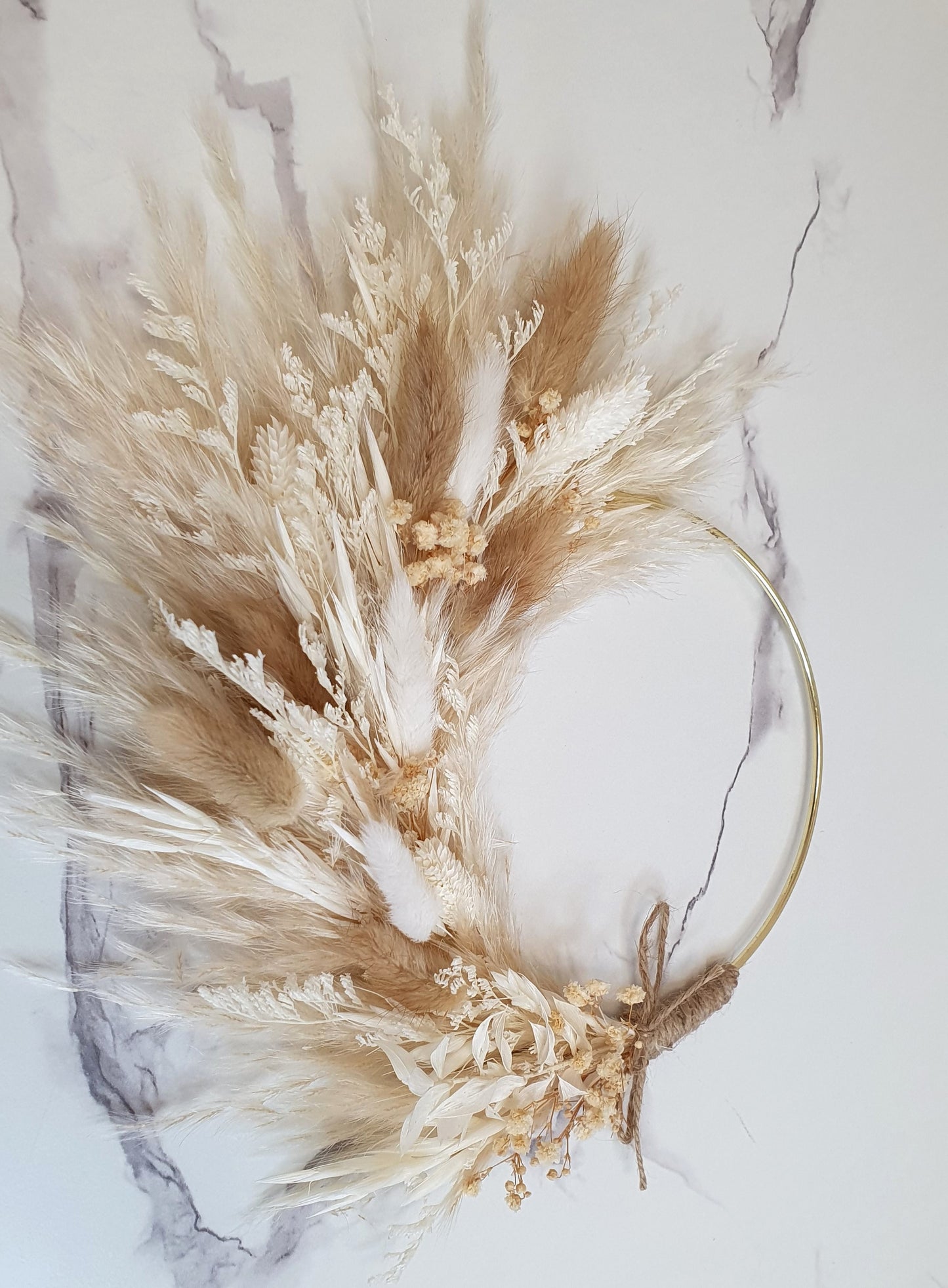 Boho Dried Flower Wreath