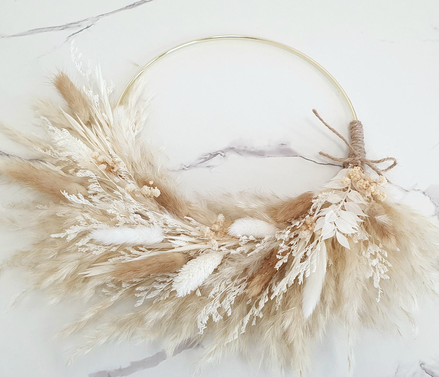 Boho Dried Flower Wreath