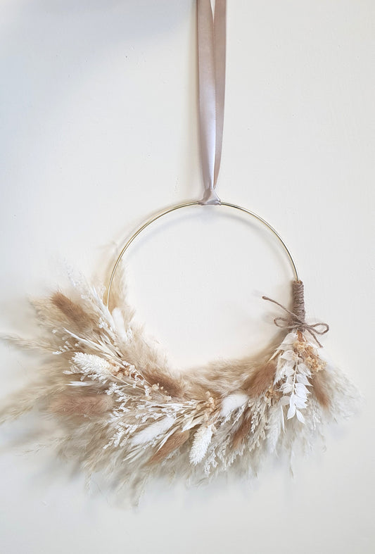 Boho Dried Flower Wreath