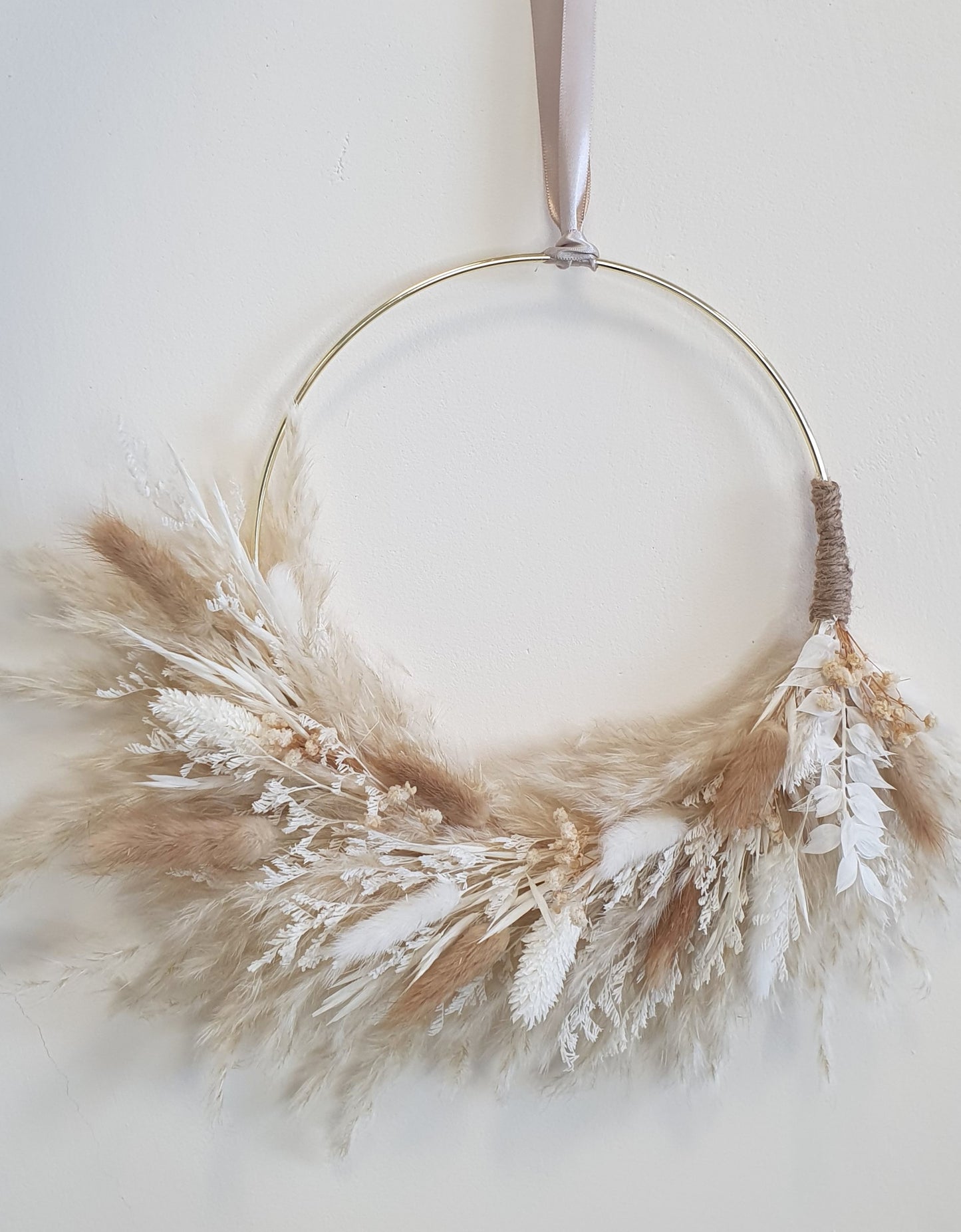 Boho Dried Flower Wreath