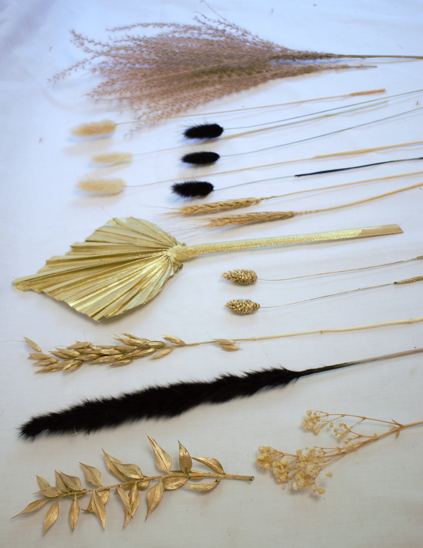 Black & Gold Palm Spear Bouquet