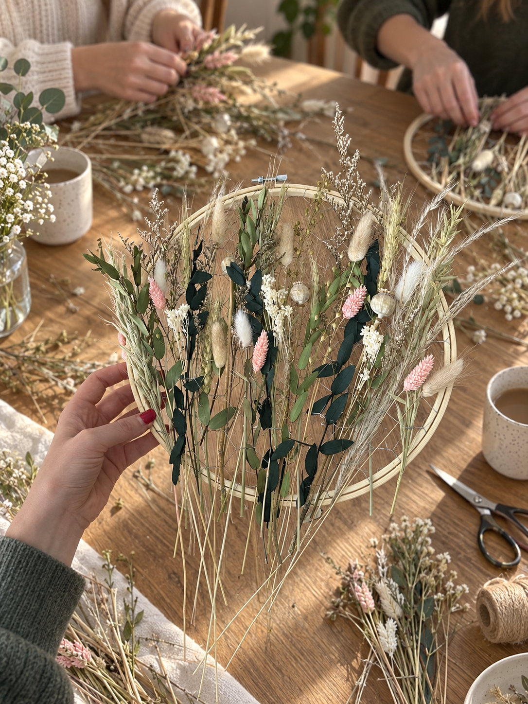 Dried Flower Meadow Hoop DIY Kit