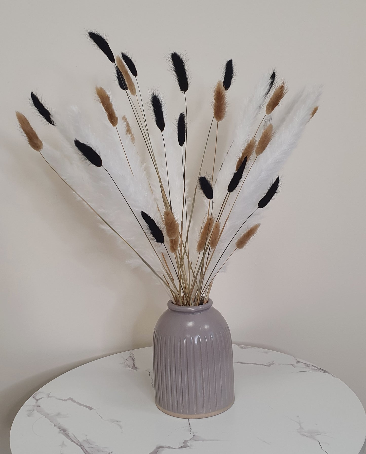 Pampas Grass & Bunny Tails Bundle - White, Black & Brown