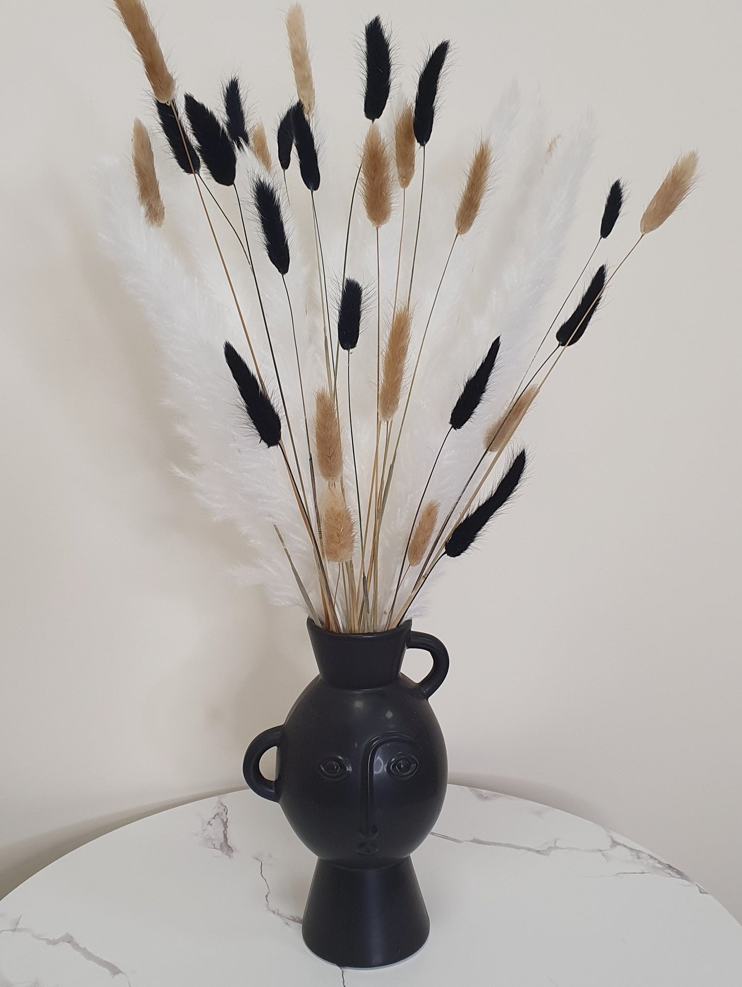 Pampas Grass & Bunny Tails Bundle - White, Black & Brown