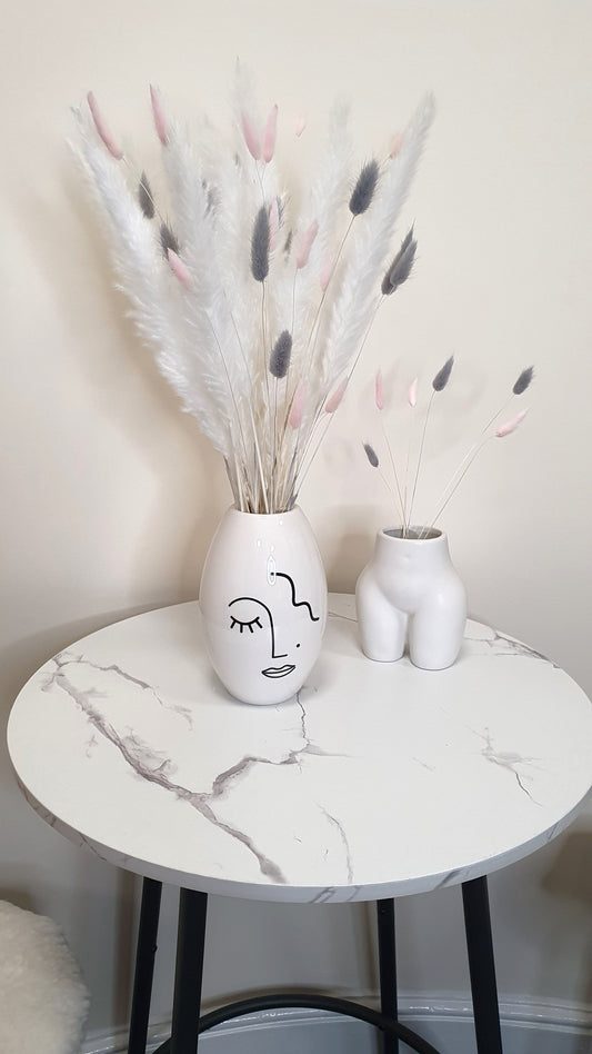 Pampas Grass & Bunny Tails Bundle - White, Pink & Grey