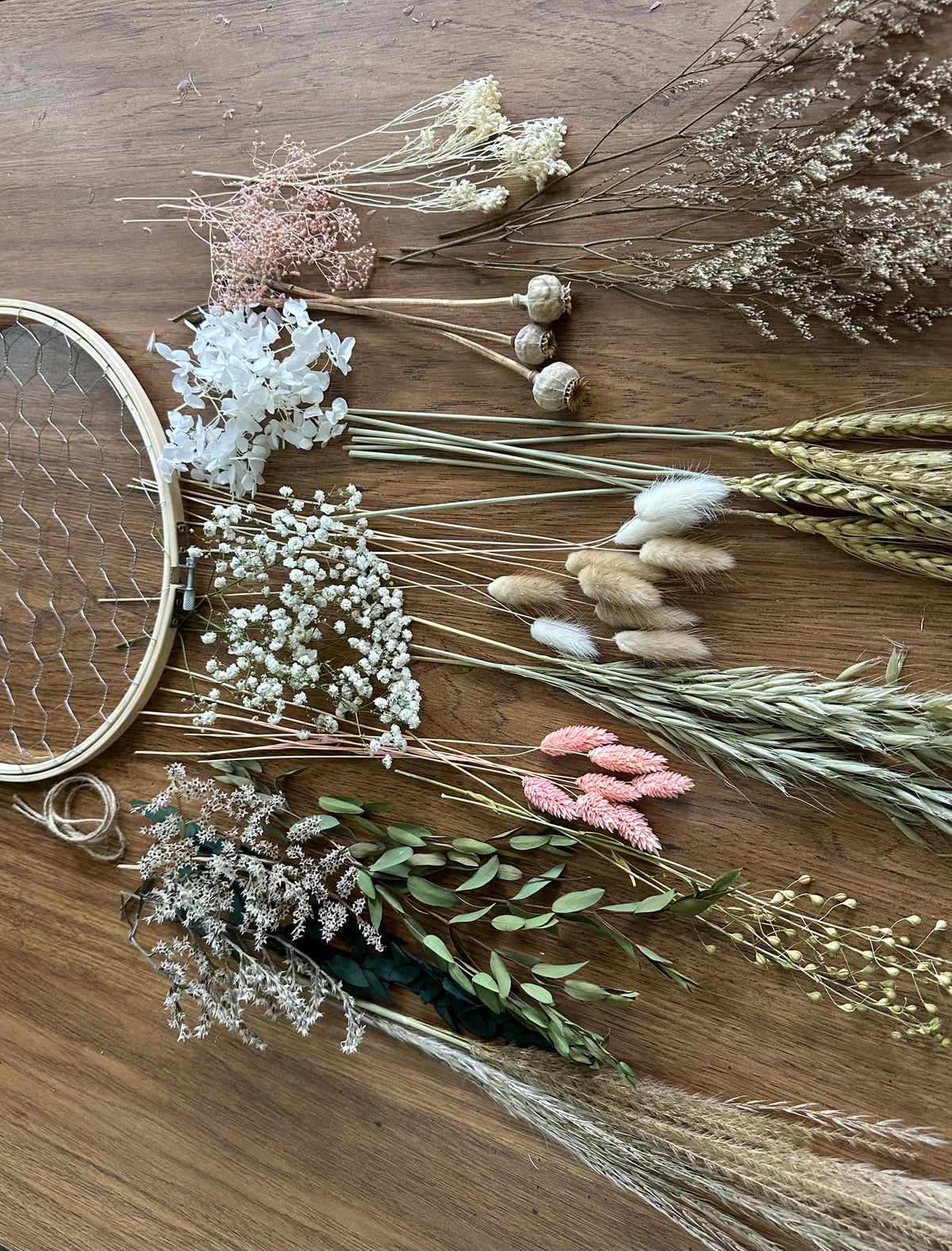 Dried Flower Meadow Hoop DIY Kit