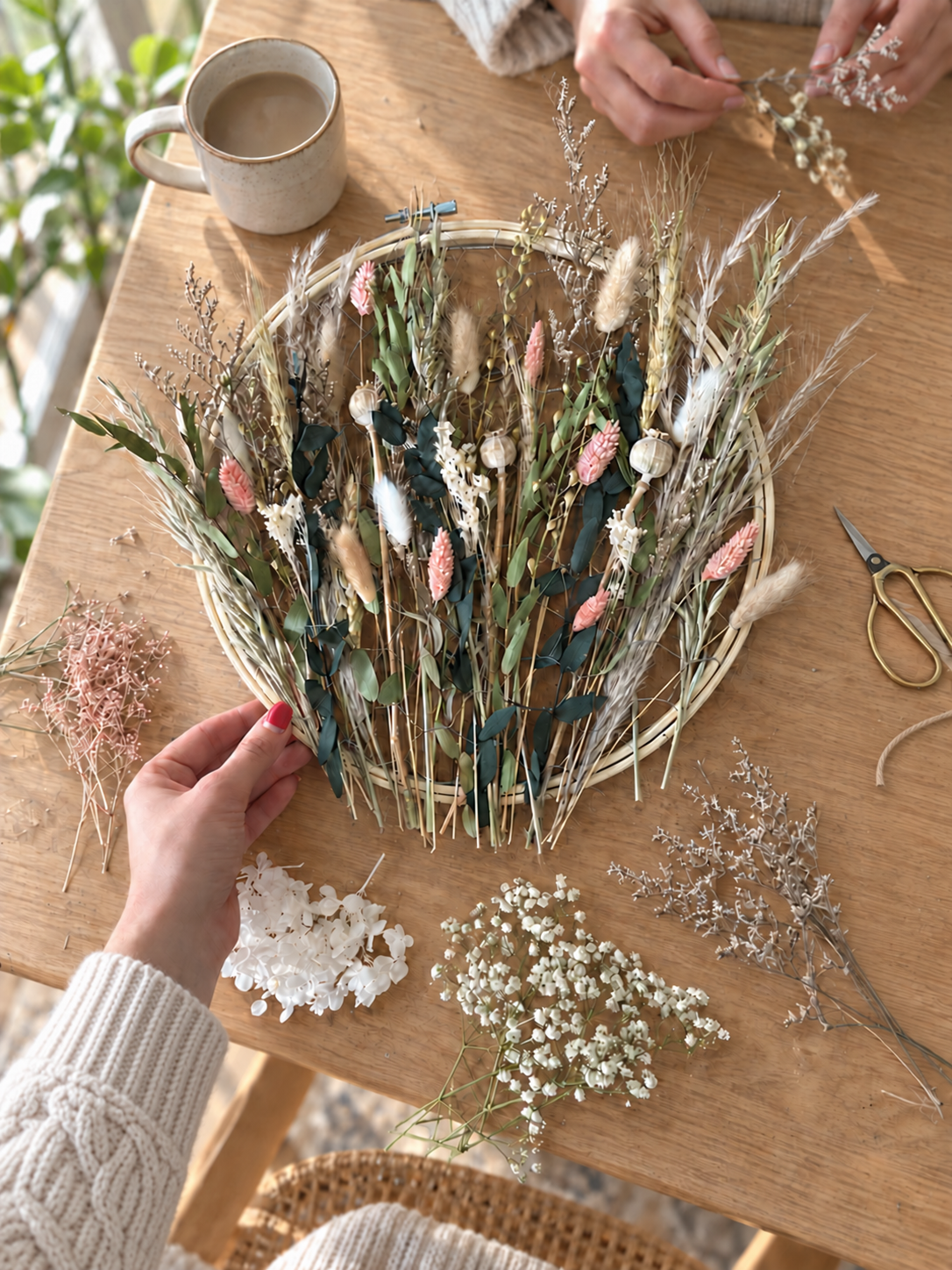 Dried Flower Meadow Hoop DIY Kit