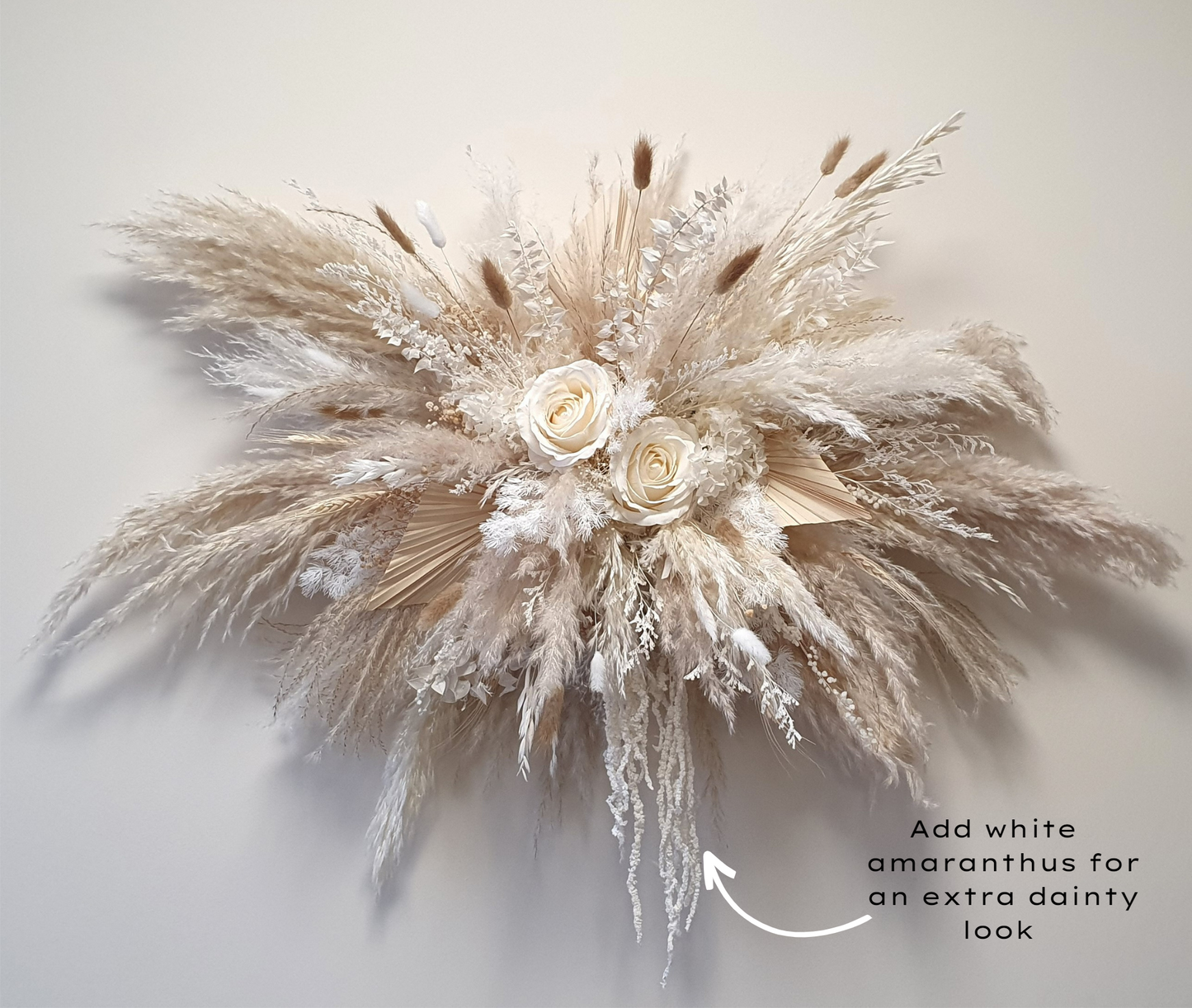 Dried Pampas Wall Decor - Neutral