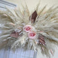 pink pampas wall decor for nursery