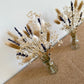 Lavender & Gypsophila Dried Flower Bouquet - Mini Dried Flowers Vase