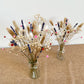 Lavender & Gypsophila Dried Flower Bouquet - Mini Dried Flowers Vase