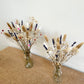 Lavender & Gypsophila Dried Flower Bouquet - Mini Dried Flowers Vase