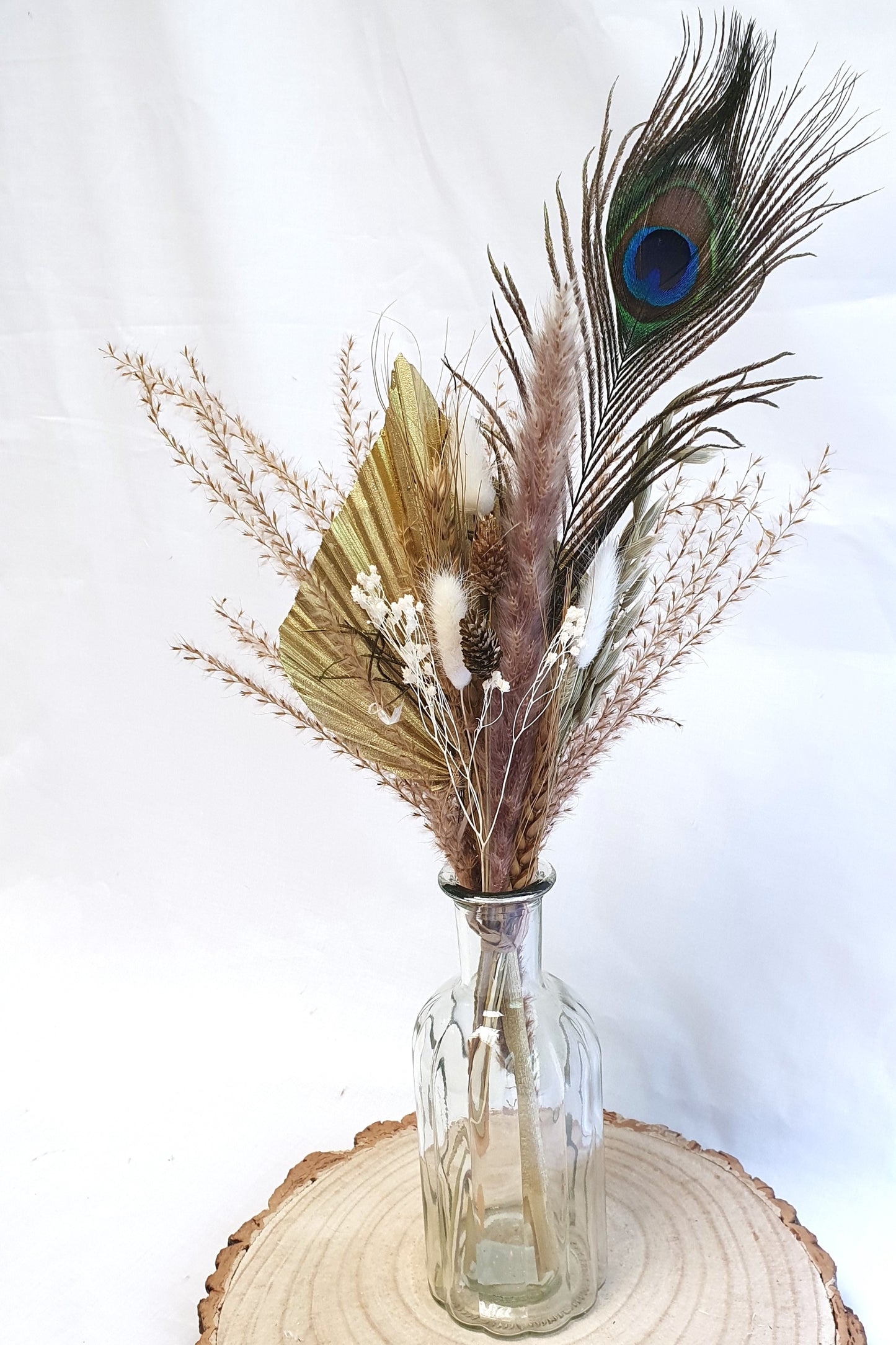 Peacock Feather Palm Spear Bouquet