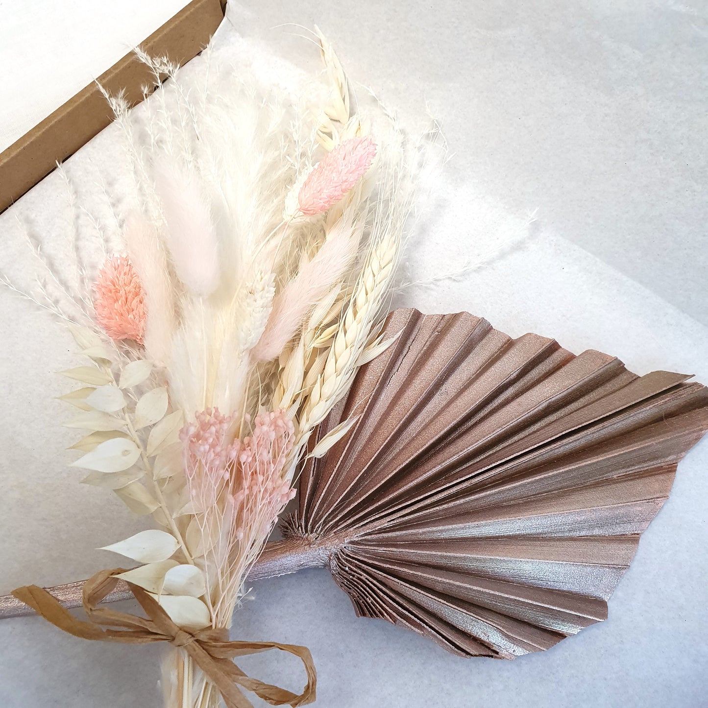 Rose Gold Palm Spear Bouquet