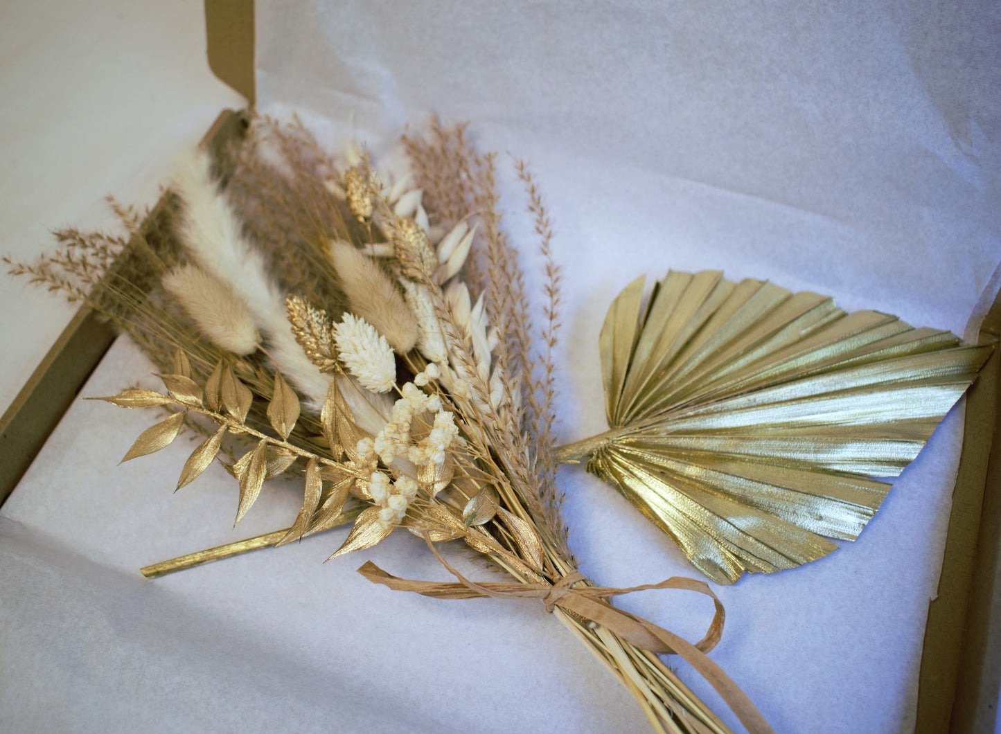 Gold & Brown Palm Spear Bouquet